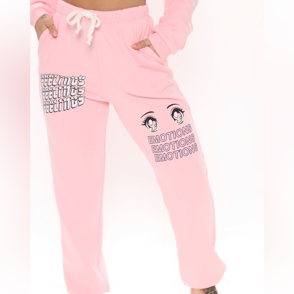 Fashion Nova No Emotions Sweatpants - Pink